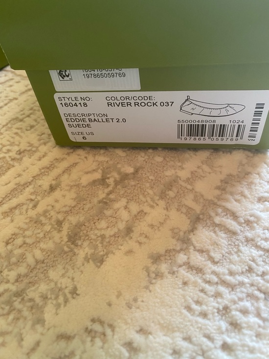 Tory Burch Suede EDDIE Ballet Flats - Picture 10 of 10